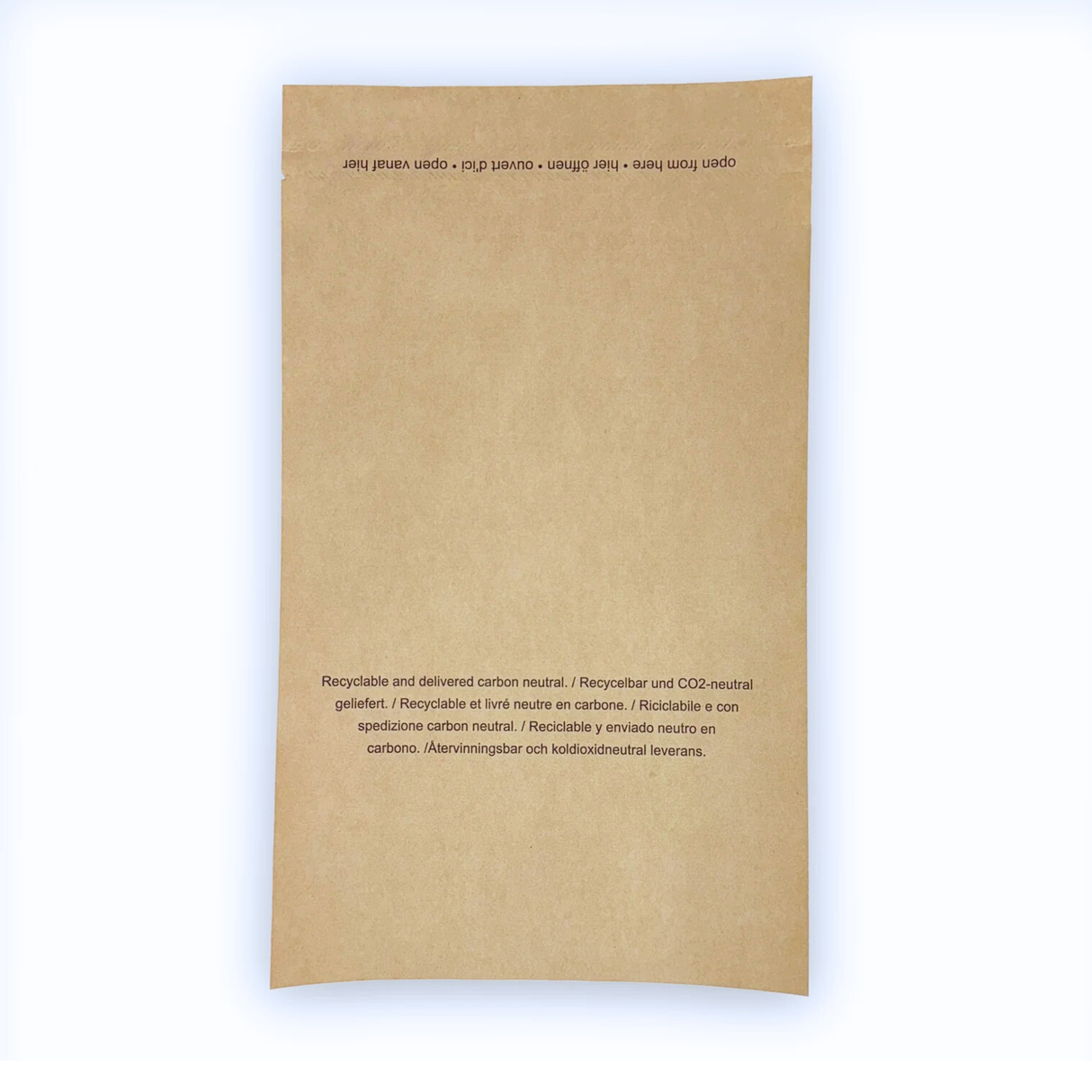 Versandtaschen - Kraftpapier mit Bodenfalte 600 x 80 x 500 + 80 mm 110 g/m² - Shipmentoo