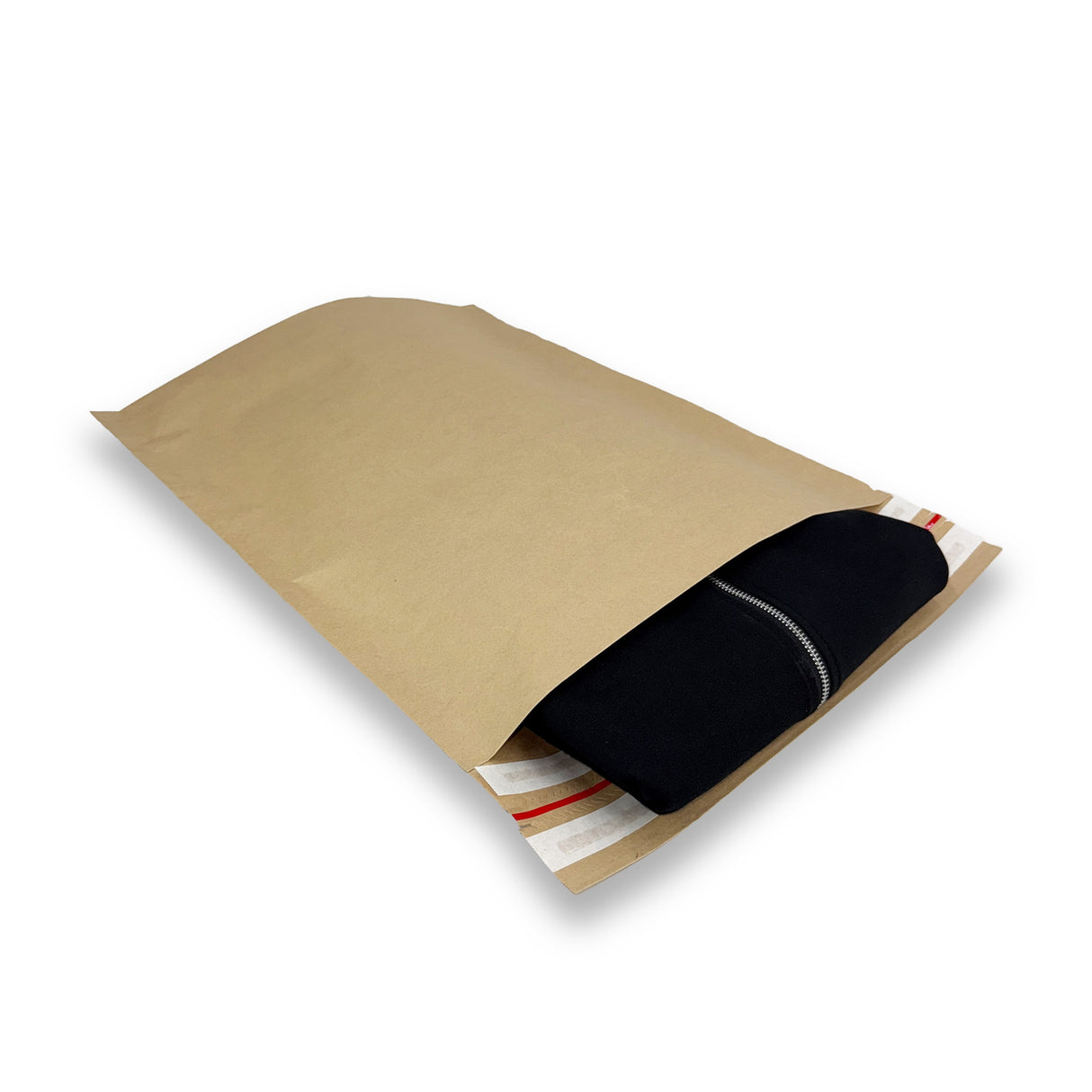Versandtaschen - Kraftpapier mit Bodenfalte 250 x 80 x 350 + 80 mm 110 g/m² (100 Stück)