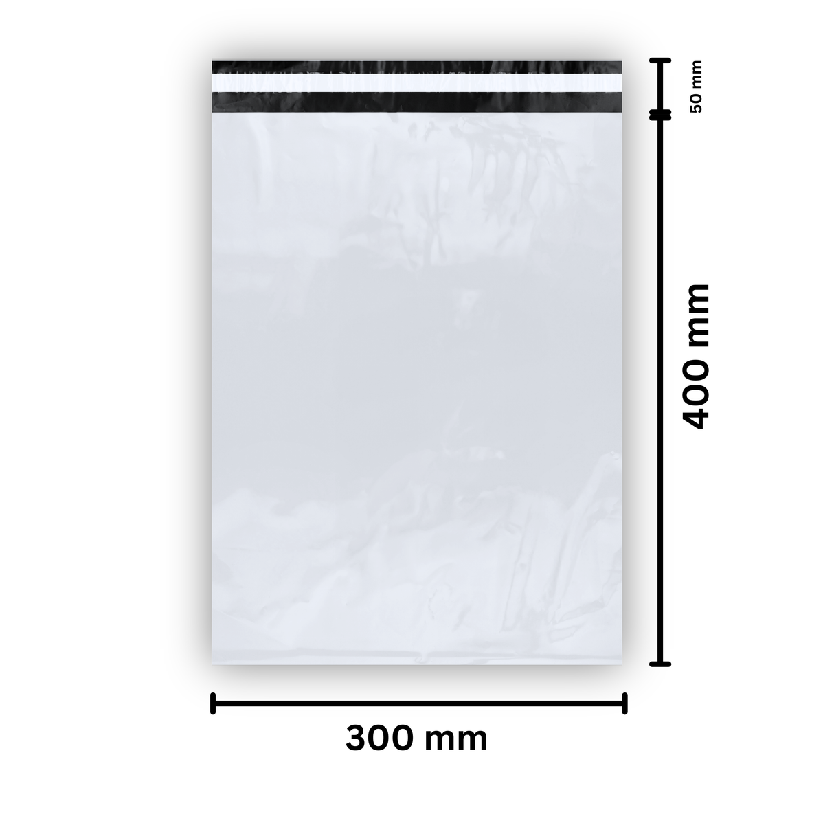 Versandbeutel 300 x 400 x 50 mm 50 μ - 100 Stück - Shipmentoo