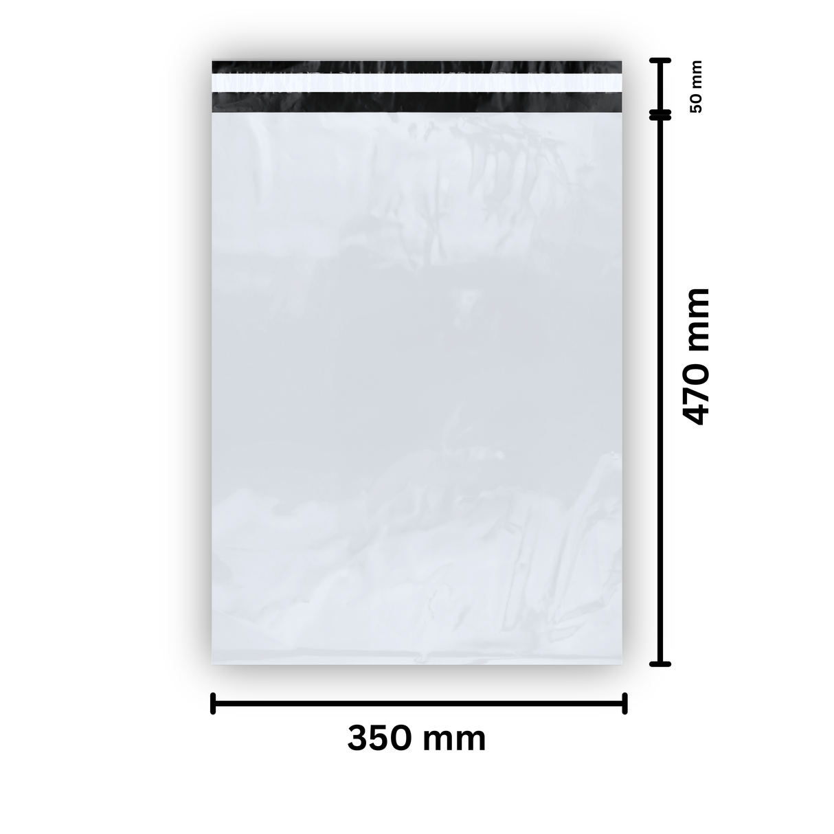 Versandbeutel 350 x 470 x 50 mm 50 μ - 100 Stück - Shipmentoo