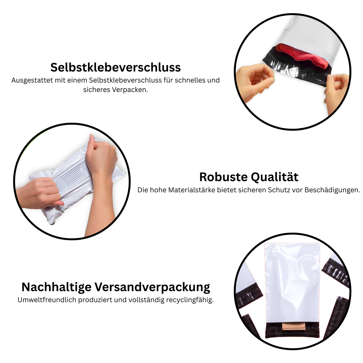 Versandbeutel 170 x 300 x 50 mm 60 μ - Shipmentoo