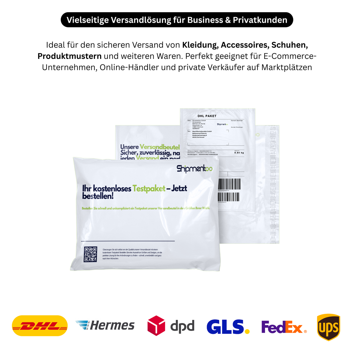 Versandbeutel 240 x 320 x 50 mm 60 μ - Shipmentoo