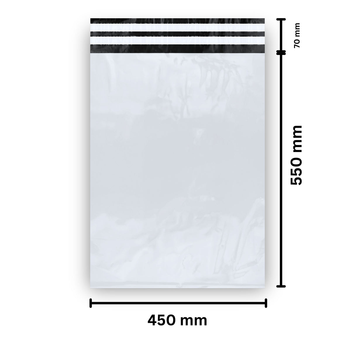 Retourebeutel 450 x 550 + 70 mm - 100 Stück