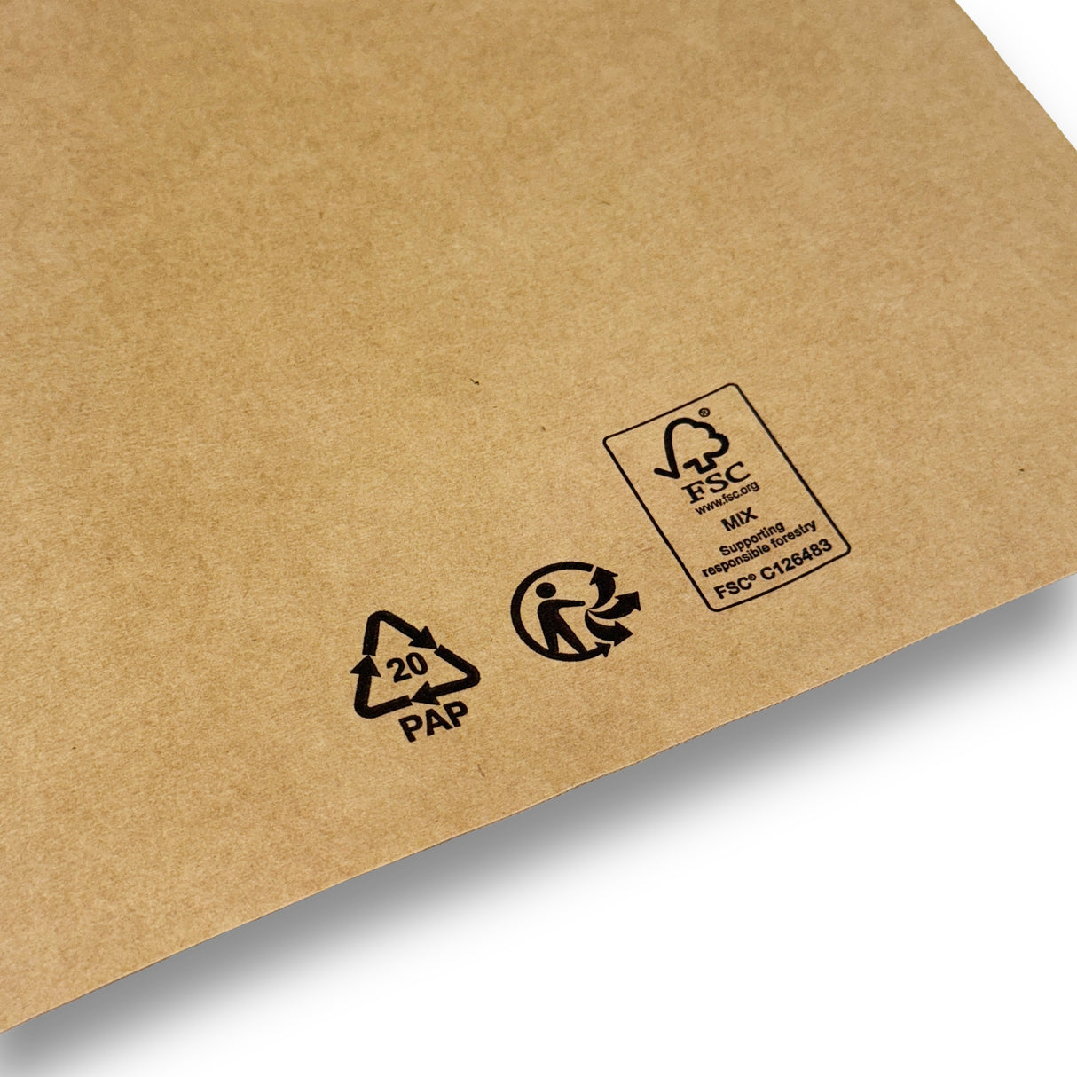 Versandtaschen - Kraftpapier 450 x 550 + 70 mm 70 g/m² (100 Stück)