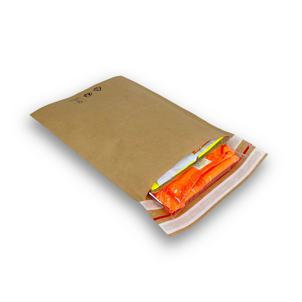Papier Versandtasche ohne Falte 300 x 400 + 70 mm 70 g/m² (100 Stück)