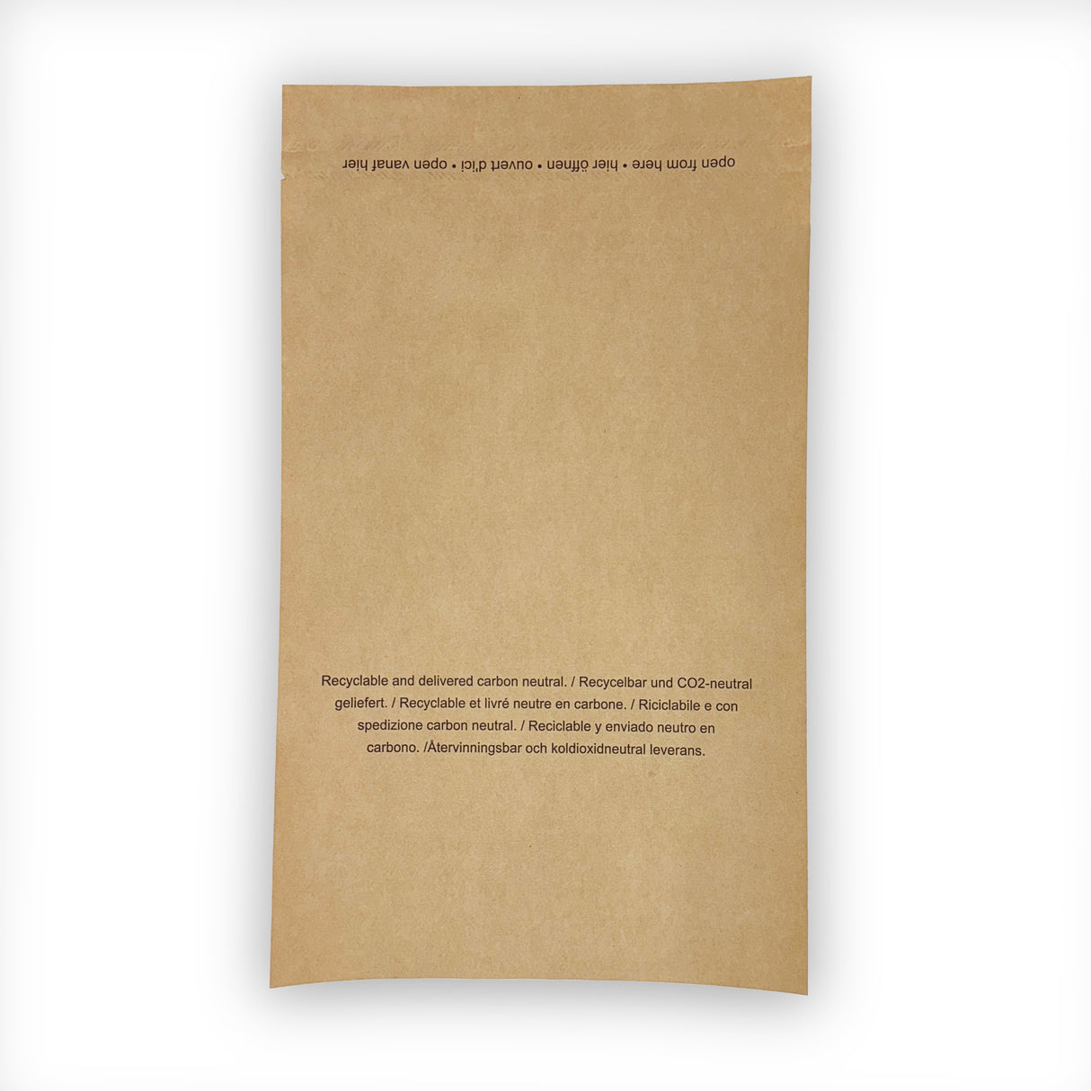 Papier Versandtasche ohne Falte 450 x 550 + 70 mm 70 g/m² (100 Stück)