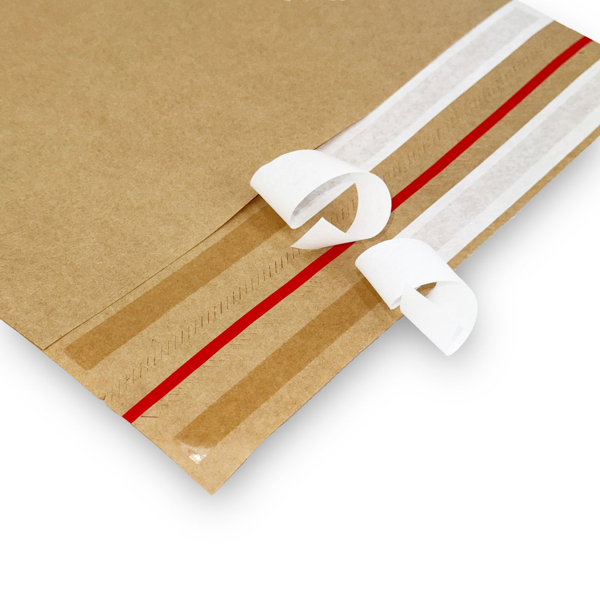 Papier Versandtasche ohne Falte 450 x 550 + 70 mm 70 g/m² (100 Stück)