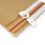 Papier Versandtasche ohne Falte 450 x 550 + 70 mm 70 g/m² (100 Stück)
