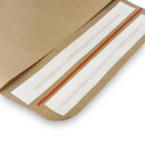 Papier Versandtasche mit Seiten- Bodenfalte 250 x 80 x 360 + 100 mm 110 g/m² (100 Stück)