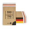 Versandtaschen - Kraftpapier 550 x 770 + 70 mm 70 g/m² - 100 Stück - Shipmentoo