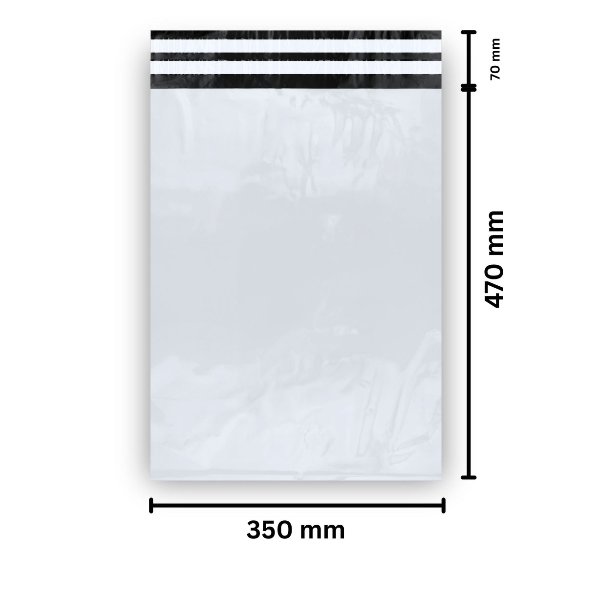 Retourebeutel 350 x 470 + 70 mm - 100 Stück