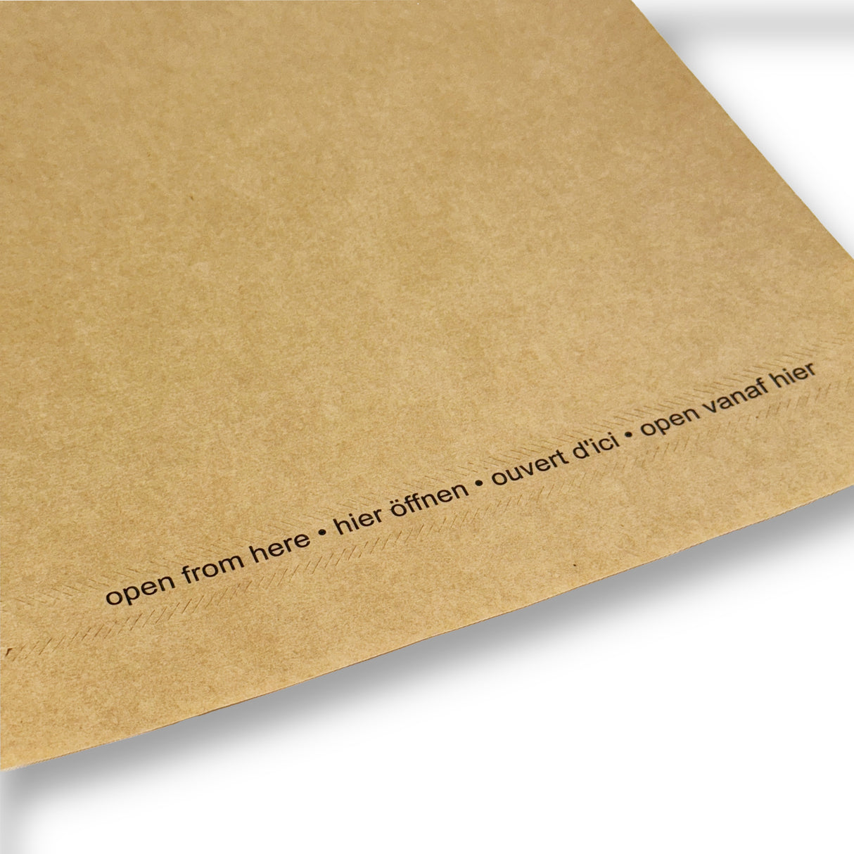 Papier Versandtasche ohne Falte 450 x 550 + 70 mm 70 g/m² (100 Stück)