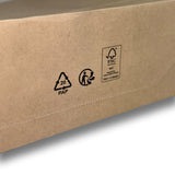 Papier Versandtasche mit Seiten- Bodenfalte 250 x 80 x 360 + 100 mm 110 g/m² (100 Stück)